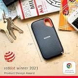 SanDisk 2TB Extreme Portable NVMe SSD - IP65 Rugged Design Up to 1050MB/s