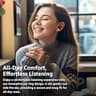 TOZO OpenEarRing True Wireless Open-Ear Clip-On Earbuds for Small Ears