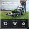 Greenworks Pro 60V 17-Inch Brushless Cordless Push Lawn Mower with 4.0Ah Battery