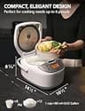 Toshiba Fuzzy Logic Rice Cooker with Dual Delay Timers and Keep Warm Function, 6-Cup