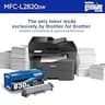 Brother MFC-L2820DW Monochrome All-in-One Laser Printer with 50-Page Document Feeder