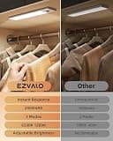 EZVALO 2-Pack 10-Inch Under Cabinet Lights with USB-C and Motion Sensor