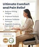 Everlasting Comfort Pure Memory Foam Orthopedic Seat Cushion for Tailbone