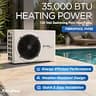 FibroPool FH135 35,000 BTU Electric Pool Heat Pump with Digital Panel