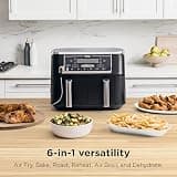 Ninja Foodi DZ550 10-Quart DualZone Air Fryer with Smart Cook Thermometer