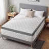 WEUP 3-Inch Extra Firm Bamboo Charcoal Mattress Topper, Queen Configuration