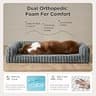 Bedsure ComfyFleece Orthopedic Dog Bed for Large Dogs with Washable Corduroy Cover