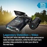 Escort MAX 360 MKII Radar Detector & M2 Smart 1080p Dash Cam Bluetooth Bundle
