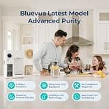 Bluevua RO100ROPOT-UV Countertop Reverse Osmosis System with Glass Carafe