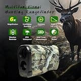 PEAKPULSE 1400-Yard Hunting Laser Rangefinder with Dedicated Bow Modes