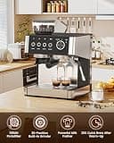 Electactic Espresso Machine with Grinder and 2.3-Liter Large Water Tank