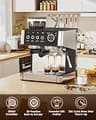 Electactic Espresso Machine with Grinder and 2.3-Liter Large Water Tank