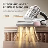 JIGOO J300 Bed Vacuum Cleaner with Smart Dust Sensor & Double-Cup Cyclonic