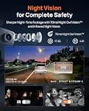 70mai 4K T800E 3-Channel Dash Cam with Infrared Cabin Camera for Rideshare