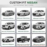 GIANT PANDA Air Cool Mesh Tailored Front Seat Covers with Orthopedic Sponge