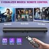 Puriom 100W Detachable Smart TV Soundbar and Stereo Tower Speaker System