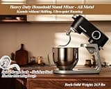 Kraftsman KM50 5.3-Quart All-Metal DC Motor Stand Mixer with Digital Timer
