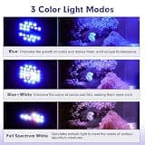 hygger 36W Saltwater Aquarium LED Light with Flexible Gooseneck and Controller