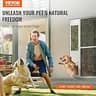 VEVOR Extra Large Metal Dog Door for Sliding Glass Patio Doors with Lock