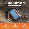BLAVOR 20000mAh Solar Power Bank with Apple Watch Charger and Survival Tools