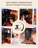 ATOMSTACK P1 Unibody Dual Laser Engraver with 5W Diode and 1.2W Infrared Lasers