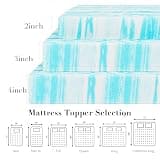OLIXIS 2-Inch Low-Profile Gel-Infused Memory Foam Mattress Topper, Full Size