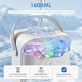 CUXPOXTU 4-in-1 USB Evaporative Air Cooler with 1600ml Tank and Magnetic Fan Blades