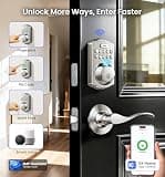 Veise VE012W-B Built-in Wi-Fi Fingerprint Smart Lock with Handle Set