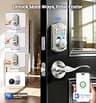 Veise VE012W-B Built-in Wi-Fi Fingerprint Smart Lock with Handle Set