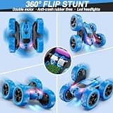 QUNREDA 4WD RC Stunt Car with Tool-Free Modular Battery & USB-C Quick Charging