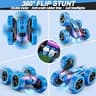 QUNREDA 4WD RC Stunt Car with Tool-Free Modular Battery & USB-C Quick Charging