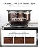 EUHOMY 20-Bar Espresso Machine with Integrated Burr Grinder and Steam Wand