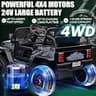 BLISSRIDE 24V 4WD Ride-On Car Truck with Metal Suspension and Built-In Toy Storage