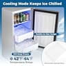 COSTWAY 15-Inch Under-Counter Commercial Ice Maker and Beverage Cooler Combo