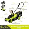 SnapFresh 40V 17-Inch Brushless Cordless Lawn Mower with Dual 5.0Ah Batteries