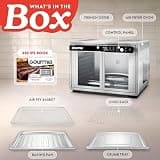 Gourmia French Door Air Fryer Convection Toaster Oven, 37-Quart Large Capacity