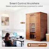PABIMIA 2-Person Smart Infrared Sauna with WiFi, App Control & LCD Heater