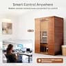 PABIMIA 2-Person Smart Infrared Sauna with WiFi, App Control & LCD Heater