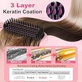 ZDXBO High-Capacity Cordless Hair Straightening Brush with 9,000mAh Battery