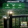 Sumaote 120-Lumen Warm White Solar Post Cap Lights for 3x3 to 4x4 Posts, 6-Pack