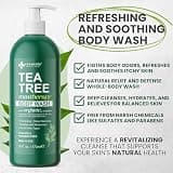 KESMEDIK MaxTherapy Tea Tree Oil Body Wash for Itchy Skin and Fungal Relief (2-Pack)