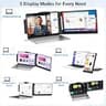 14.1-inch 1080P IPS Dual Screen Portable Monitor Extender for 13 to 17.3-inch Laptops