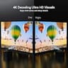 HAPPRUN 4K Decoding Projector with 2000 ANSI Lumens and Wi-Fi 6 Sync
