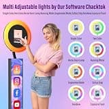 JIYANG Portable iPad Photo Booth Stand in Black with Professional Flight Case