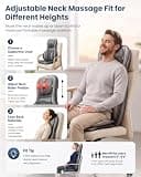 COMFIER Portable Massager Chair Pad with Heat and Waist Air Compression