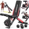 Heavy-Duty 1200LBS Adjustable Workout Bench with Removable Leg Extension