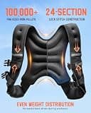 Renoj Fixed Weighted Vest for Women and Men with Integrated Phone Holder (10 lbs)