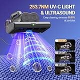 FEPPO Corded Mattress Vacuum Cleaner with 16Kpa Suction and Multi-Layer HEPA