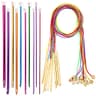 23-Piece Mixed Bamboo Cabled & Aluminum Fixed Tunisian Hooks Combo Kit