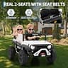 GarveeLife 2-Seater 4WD Ride-On UTV with 22mm Steel Frame and Solid Terrain Tires
